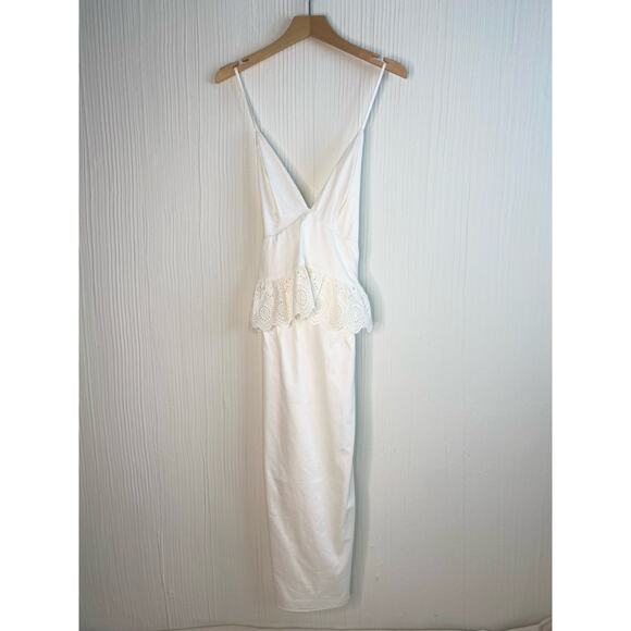 THE JETSET DIARIES After Forever Halter Ruffle Flounce Maxi Dress NWT US MEDIUM - Picture 14 of 14